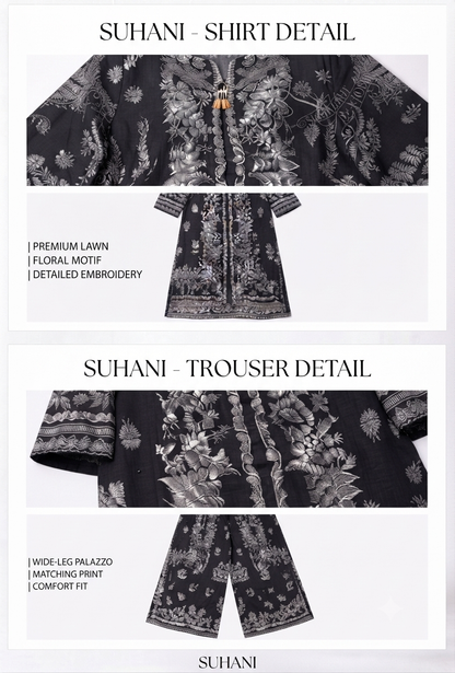 Suhani Premium 2-Piece Unstitched Lawn Suit - 40% OFF!
