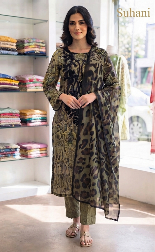 Suhani Clothing — Premium 3-Piece Lawn Suit | FLAT 40% OFF | Now Rs. 5,000 | S M L | Big Offer