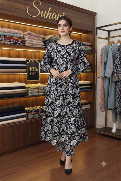 Premium 3-Piece Stitched Lawn Suit - Exclusive 40% OFF