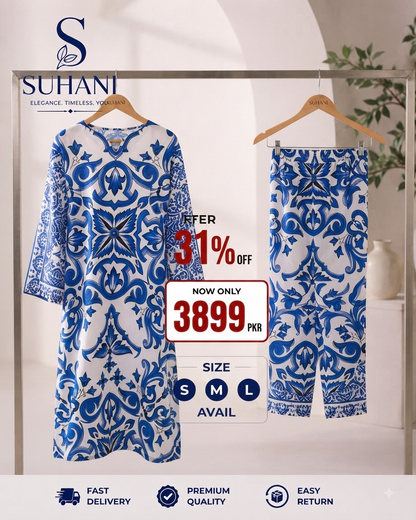Suhani 2-Piece Stitched Co-Ord Set | Bumper Offer 31% OFF | Only Rs. 3,899 | S M L