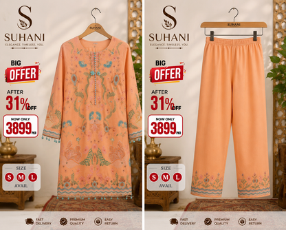 Suhani 2-Piece Stitched Suit | Flat 31% OFF | Only Rs. 3,899 | S M L