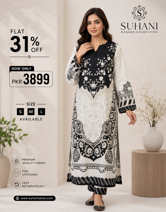 Suhani 2 Piece Stitched Suit – Flat 31% Off