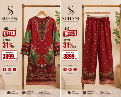2 Piece Stitched Suit – Suhani Big Offer 3899 only