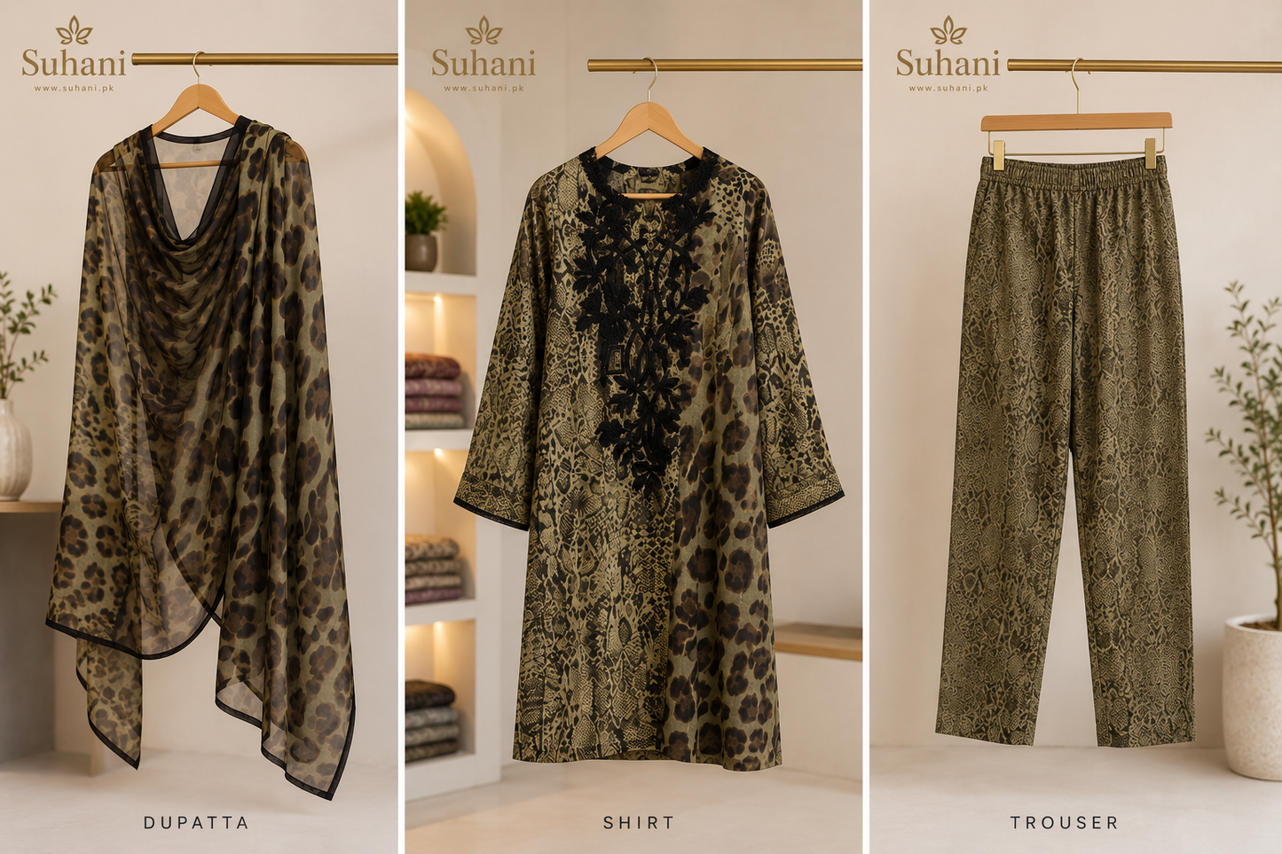 Suhani Clothing — Premium 3-Piece Lawn Suit | FLAT 40% OFF | Now Rs. 5,000 | S M L | Big Offer