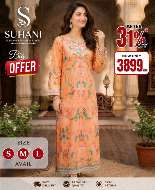 Suhani 2-Piece Stitched Suit | Flat 31% OFF | Only Rs. 3,899 | S M L